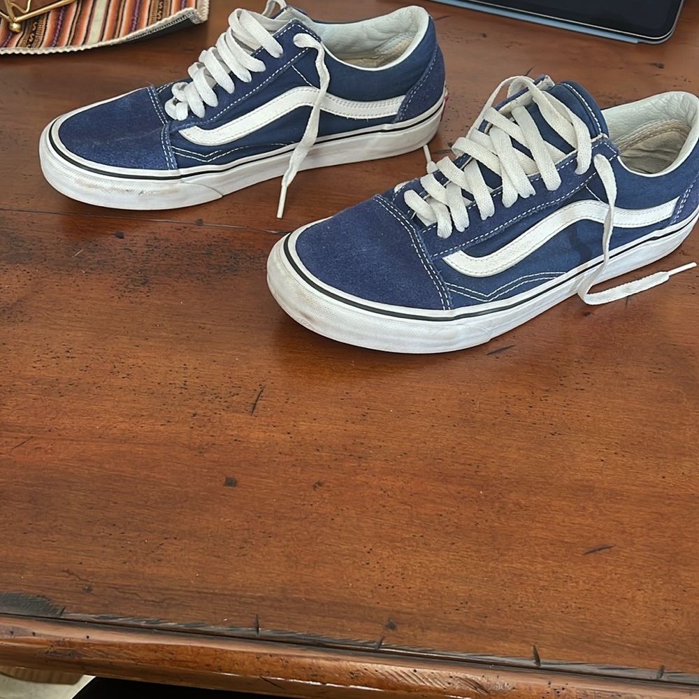 Navy Blue Size 9.5 Women’s Vans - Picture 4 of 6